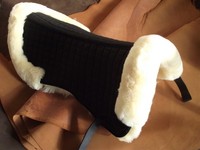 Echt Lammfell Sattelpad Sattelkissen Springkissen Lammfellpad Sattelunterlage