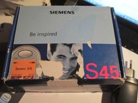Siemens S 45  OVP grau silber Simfrei Heft Lader  gebraucht Nr. 39