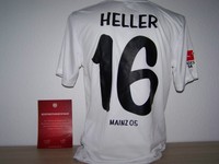 1.FSV Mainz 05 Matchvorbereitetes Trikot Away 11/12,Heller, Echtheitszertifikat.