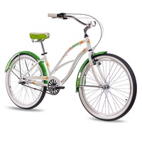 26" ZOLL ALU BEACHCRUISER CRUISER DAMENFAHRRAD CHRISSON SANDY mit 3G NEXUS wgrün