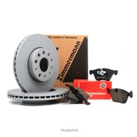 ZIMMERMANN Bremsen Kit Bremsscheiben + Bremsbeläge Set BMW 5er F10 F18 F11 vorne