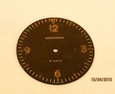 Wakmann  WW2 Era Black Military Style Dial  47mm Diameter