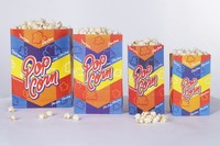 Popcorntüten Papiertüten - Kleine VEs: 1 bis 4 L / 50 Stück bis 300 Stück