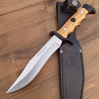 NIETO - Stahl AN.58 - Messer Jagdmesser Bowiemesser  Olivenholz-Schalen 122518