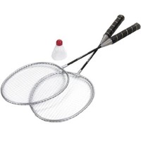 Brema Federball Set 50826, Feder Ball, 2x Schläger, Badminton