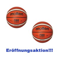 AKTION!!! 2er Paket Basketball Molten GF6X -DBB, Gr. 6, BGF6X, Orig. Basketbälle