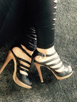 Sex and the City Sandaletten, Pumps, High Heel Leder Gr. 40