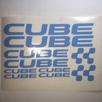 C3 CUBE Aufkleber / Sticker Set / 14-teilig Fahrrad Rahmen decals