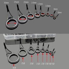 75x Heavy Duty 8 Sizes Fishing Rod Guides Kit Parts Rod Building Repair Making T