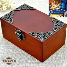 Vintage Rectangle jewelry Music Box : BEAUTY AND THE BEAST