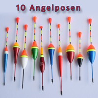 10 Posen SET 0,6g - 4,5g Laufposen Behr Schwimmer Angeln Angelhotspot X