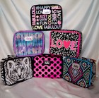 You Pick ~ JUSTICE Girls School GLITTER SQUIN LUNCH BOX Bag Tote Insultated~NWT