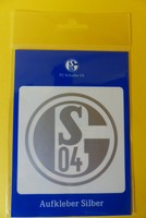 FC Schalke 04 Aufkleber silber , weiß oder blau und weiß - NEU & OVP