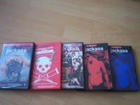 Jackass DVD Sammlung 5 Stück      Johnny Knoxville ~ Bam Margera ~ Steve-O