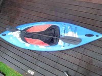 Kajak Wanderkajak Freizeitkajak Angelboot Kanu Paddelboot Thunder KOMPLETT Set