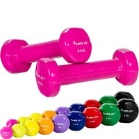 MOVIT® 2er Set Profi Vinylhanteln Gewichte Hantelset Fitness Aerobic Kurzhanteln