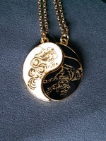 Ying Yang Anhänger Kette  Partner Set 