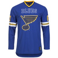 St. Louis Blues Majestic NHL Chucker Hocky Longsleeve Shirt Langarmshirt neu