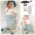 Mermaid Kids Baby Boys Grils Infant Pajamas Sleeping Bag Romper Outfits Clothes