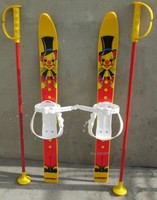 Kinderski Babyski Lernski 70cm für Kinder in Fabe gelb Clown