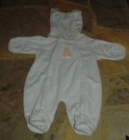 Infant Boys or Girls Bunting, One Piece Snowsuit-Size 3/6 Months-by Bebe