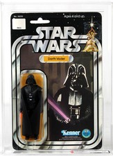Vintage Star Wars SW Carded Figure Darth Vader 12 Back-B AFA 70 EX+ #11333231