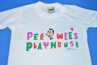 vintage 80s PEE WEE PLAYHOUSE HERMAN SHOW CARTOON WHITE t-shirt TODDLER KIDS 5/6
