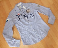 GAASTRA DAMEN BLUSE GR.: M (38) TAILLIERT BLAU WEIß ST-TROPEZ LIMITED wNEU