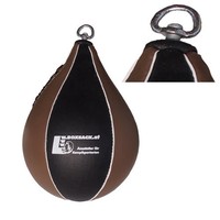 Speedball Boxbirne Leder mit Wirbel braun/schwarz ideal für Boxsack und Training
