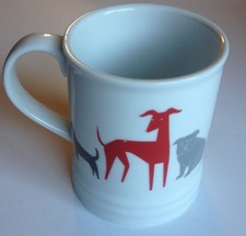New Fringe Coffee Mug poodle dachshund bulldog greyhound schnauzer Puppy Dog red