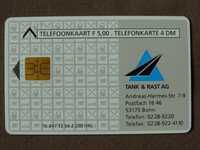 Nederlands Duitse Reclame kaart MINT Ongebruikt  12.94  TANK & RAST   opl 2200