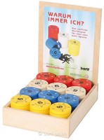 Bartl 108863 Würfelspiel "Warum immer ich?" Holz Reisespiel Rund NEU! #