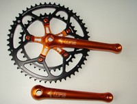 Tune Fast Foot Kurbel orange RR Road Retro NOS Compact Shimano Dura Ace LK 110