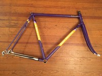 Eddy Merckx Columbus TSX Rennrad Fahrrad Rahmen Gabel 700c 55cm Belgien Lila