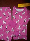 Gymboree NWT Girl Size 4 Gymmie LS pink all over print dalmation pajamas