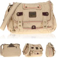 Messenger ELEPHANT KAMPEN Tasche Umhängetasche Kuriertasche gewachst CAMEL