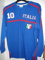 Kinder - Trikot Italien Nr. 10 langarm Gr. 164 Fussball Fanartikel