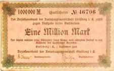 1923 Germany Strollberg 1000000 / 1 Million Mark Banknote