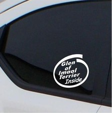 2x Glen of Imaal Terrier Inside stickers car decal