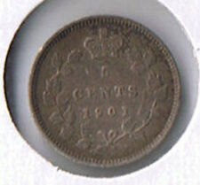 1901 Canada Silver Five Cents