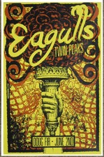 Eagulls 2014 Gig Poster Portland Oregon Concert