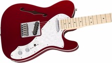 Fender Deluxe Telecaster Thinline in Candy Apple Red, Free Shipping