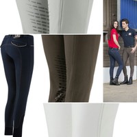 EQUI-THÈME „Verona“ Reithose, mit Silikon Kniebesatz Herrenreithose 