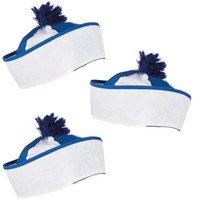 SPARPACK! Hut Matrose blau-weiß, 6 Stk - Matrosenmütze - Matrosen-Mütze -