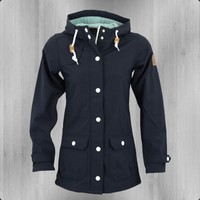Derbe Softshell Damen Jacke Peninsula navy türkis Frauen Jacke Übergangsjacke