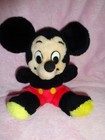 Vintage Disney Mickey Mouse 8" Sitting Collectible Xlnt Condition w/Tags 1977