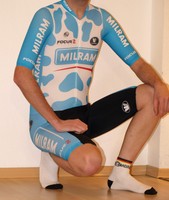 Original Vermarc Team "Milram" Zeitfahranzug Einteiler Skinsuit Gr. XS-1-44