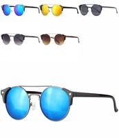 caripe Designer Retro Vintage Sonnenbrille getönt verspiegelt -  riha12 Modell 3