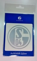 Aufkleber 8cm silber FC Schalke 04 / Knappen / Malocher / Ruhrpott / Bundesliga