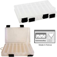 1 Stück Doppelseitige Köder - Box    Made in France mit extra stabielen Clips 